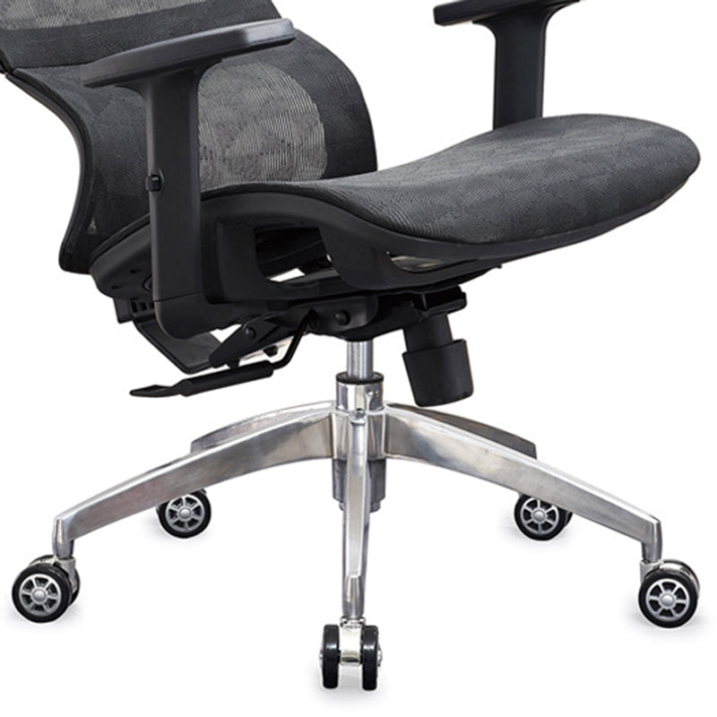 Arms Included Swivel Office Chair Ergonomic Mesh Lumbar Support Desk Chair