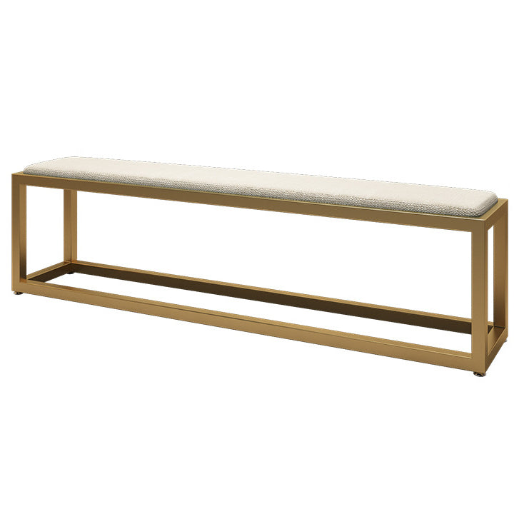 Contemporary Rectangle Upholstered Bench Home Seating Bench with Legs