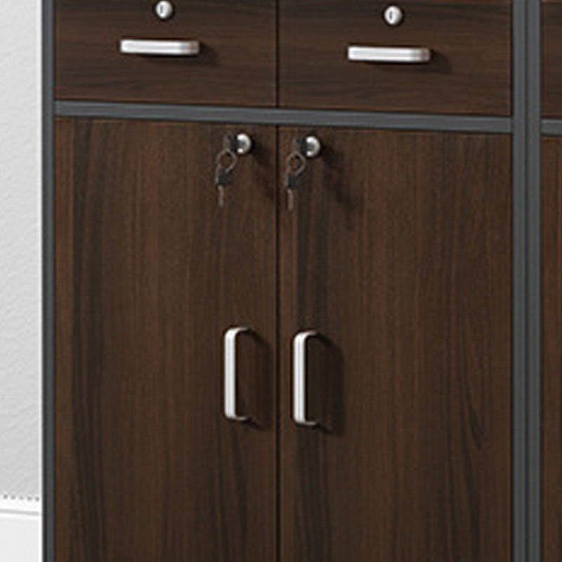 Modern Vertical File Cabinet Wood Filing Cabinet with Locking Storage