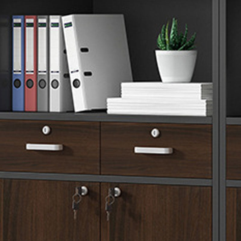 Modern Vertical File Cabinet Wood Filing Cabinet with Locking Storage