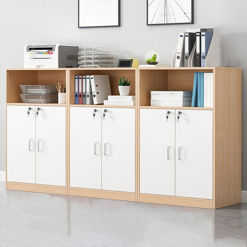 Modern Vertical File Cabinet Wood Filing Cabinet with Locking Storage