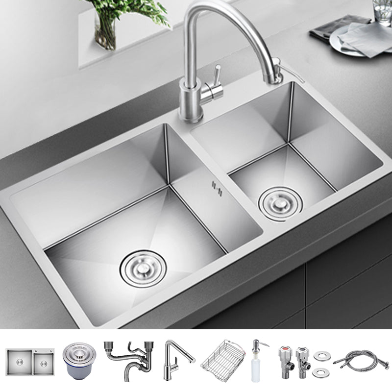 Classic Kitchen Sink Stainless Steel Kitchen Sink with Soap Dispenser