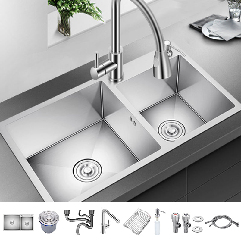 Classic Kitchen Sink Stainless Steel Kitchen Sink with Soap Dispenser