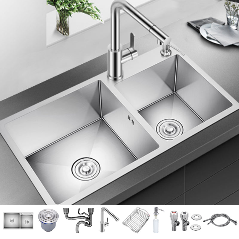 Classic Kitchen Sink Stainless Steel Kitchen Sink with Soap Dispenser