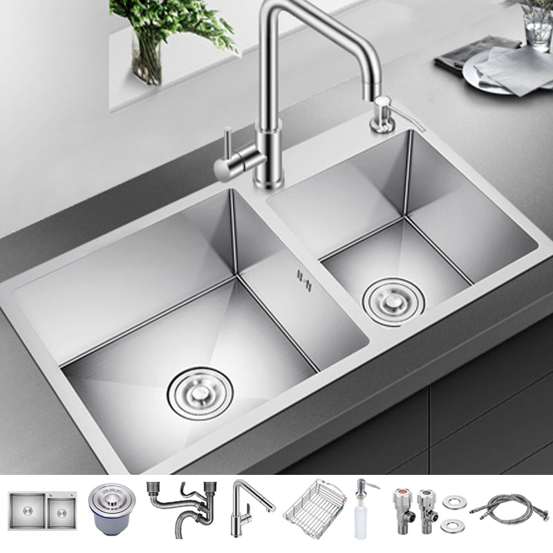 Classic Kitchen Sink Stainless Steel Kitchen Sink with Soap Dispenser