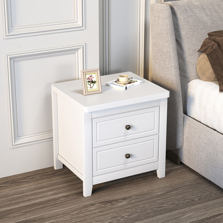 Contemporary Nightstand Drawer Storage Bedside Cabinet with Legs