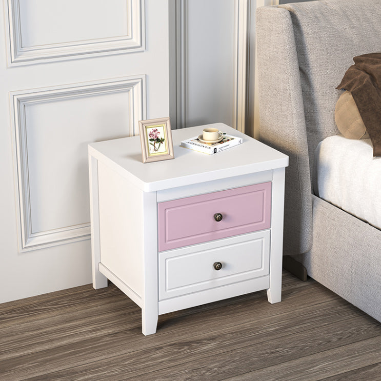 Contemporary Nightstand Drawer Storage Bedside Cabinet with Legs