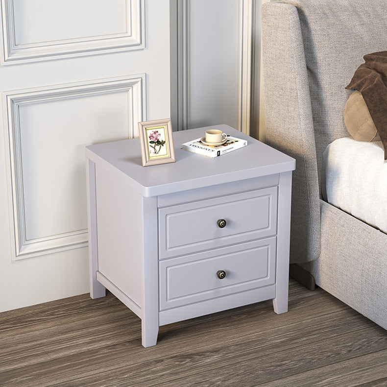 Contemporary Nightstand Drawer Storage Bedside Cabinet with Legs