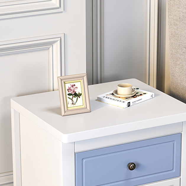 Contemporary Nightstand Drawer Storage Bedside Cabinet with Legs