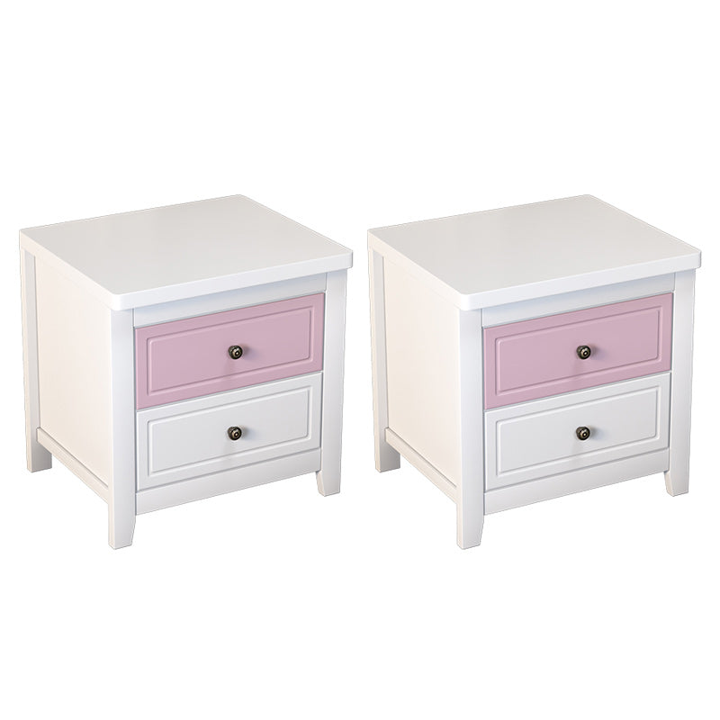 Contemporary Nightstand Drawer Storage Bedside Cabinet with Legs