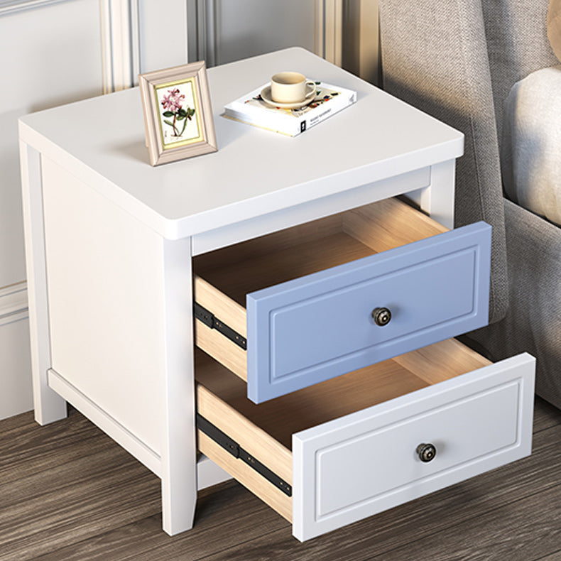 Contemporary Nightstand Drawer Storage Bedside Cabinet with Legs