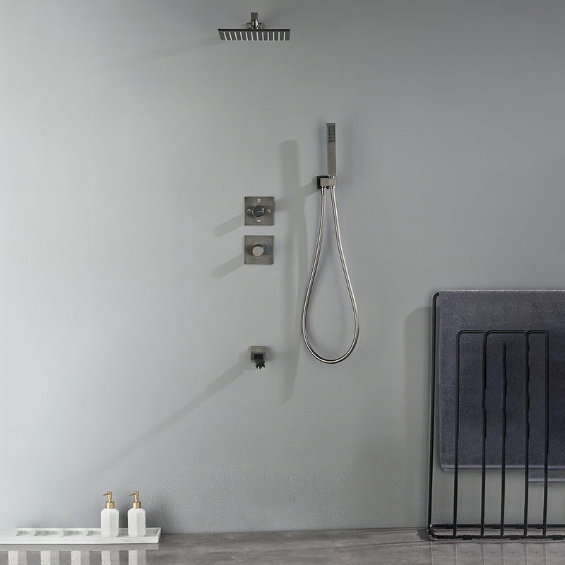 Modern Shower Trim Brass Handheld Shower Head Wall Mounted Shower System