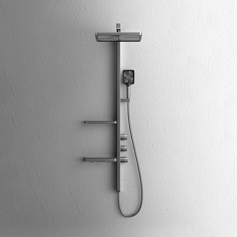 Modern Shower System Brass Thermostatic Handheld Shower Head Wall Mounted Shower Trim