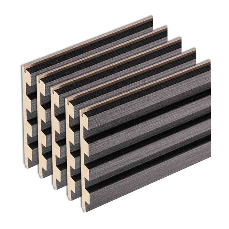 Modern Wall Panel Solid Color Nail Soundproof Living Room Wood Planks (12-Pack)