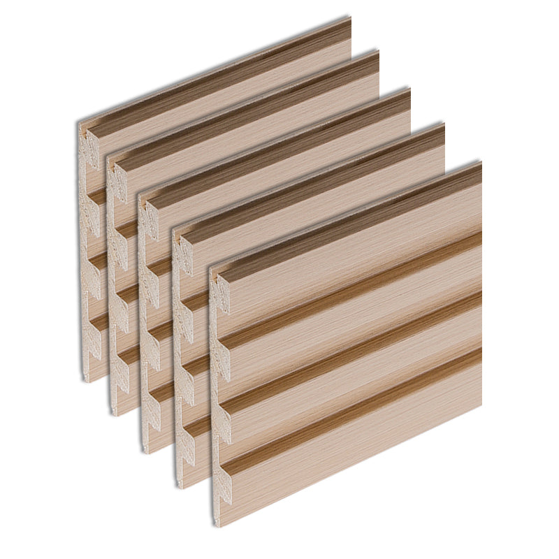 Modern Wall Panel Solid Color Nail Soundproof Living Room Wood Planks (12-Pack)