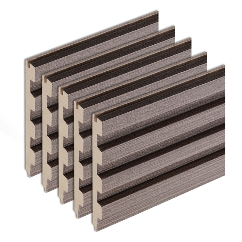 Modern Wall Panel Solid Color Nail Soundproof Living Room Wood Planks (12-Pack)