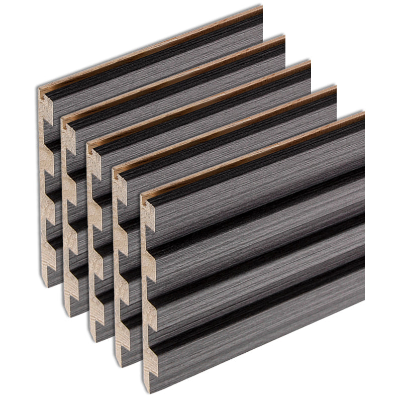 Modern Wall Panel Solid Color Nail Soundproof Living Room Wood Planks (12-Pack)