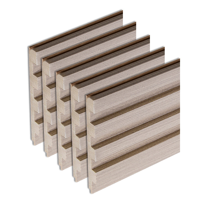 Modern Wall Panel Solid Color Nail Soundproof Living Room Wood Planks (12-Pack)