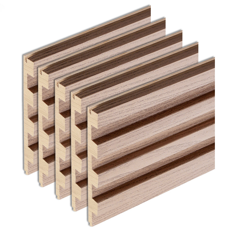 Modern Wall Panel Solid Color Nail Soundproof Living Room Wood Planks (12-Pack)