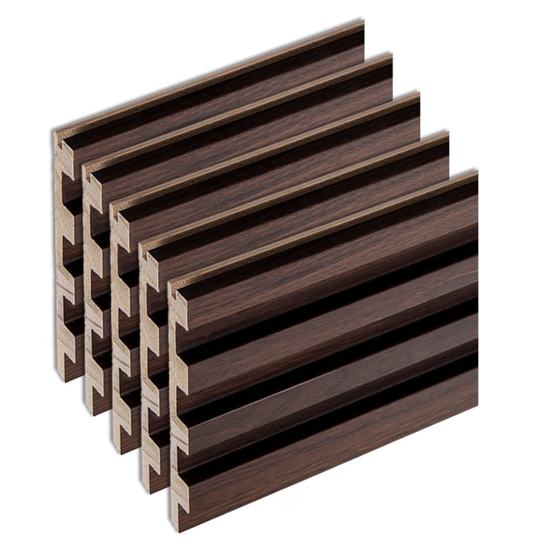 Modern Wall Panel Solid Color Nail Soundproof Living Room Wood Planks (12-Pack)