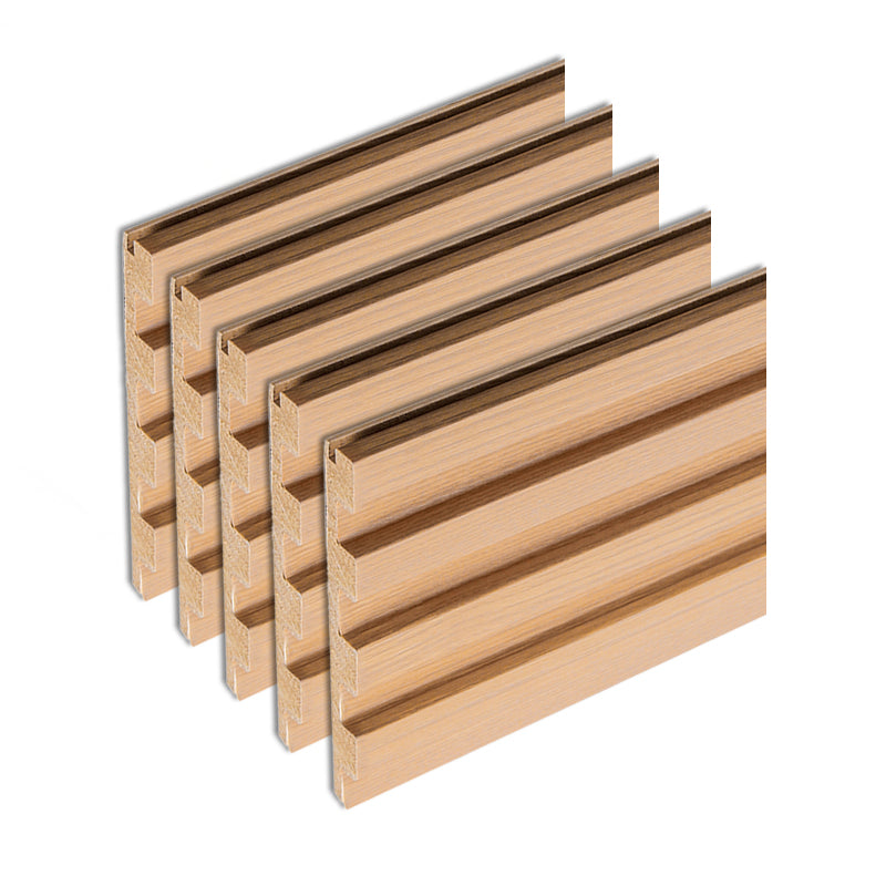 Modern Wall Panel Solid Color Nail Soundproof Living Room Wood Planks (12-Pack)