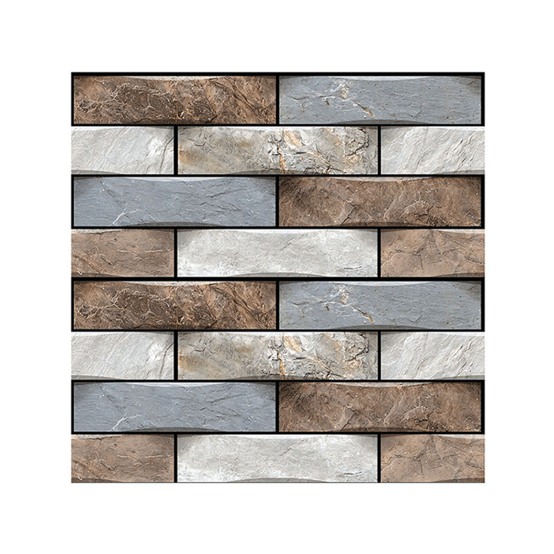 Modern PVC Field Tile/Single Tile Rectangular Peel and Stick Backsplash Wall Tile