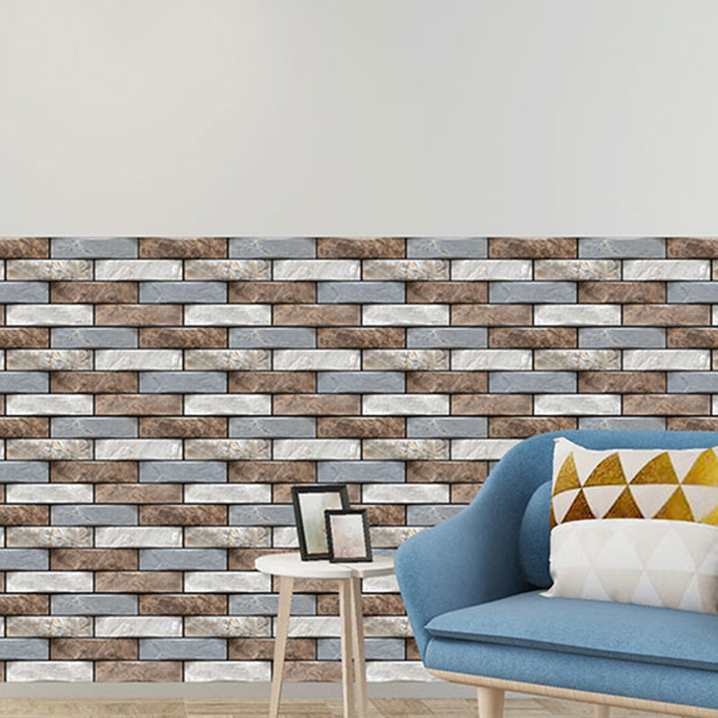 Modern PVC Field Tile/Single Tile Rectangular Peel and Stick Backsplash Wall Tile