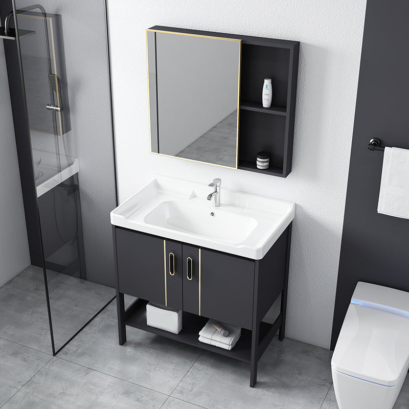 Bathroom Sink Vanity Rectangle Freestanding Mirror Standalone Cabinet Bath Vanity