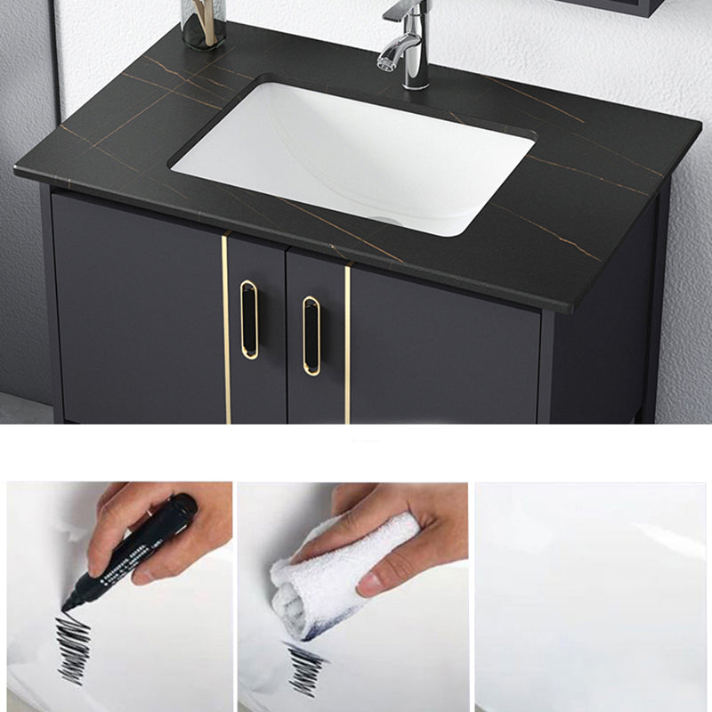 Bathroom Sink Vanity Rectangle Freestanding Mirror Standalone Cabinet Bath Vanity