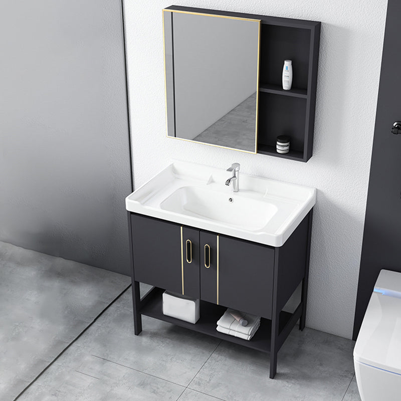 Bathroom Sink Vanity Rectangle Freestanding Mirror Standalone Cabinet Bath Vanity