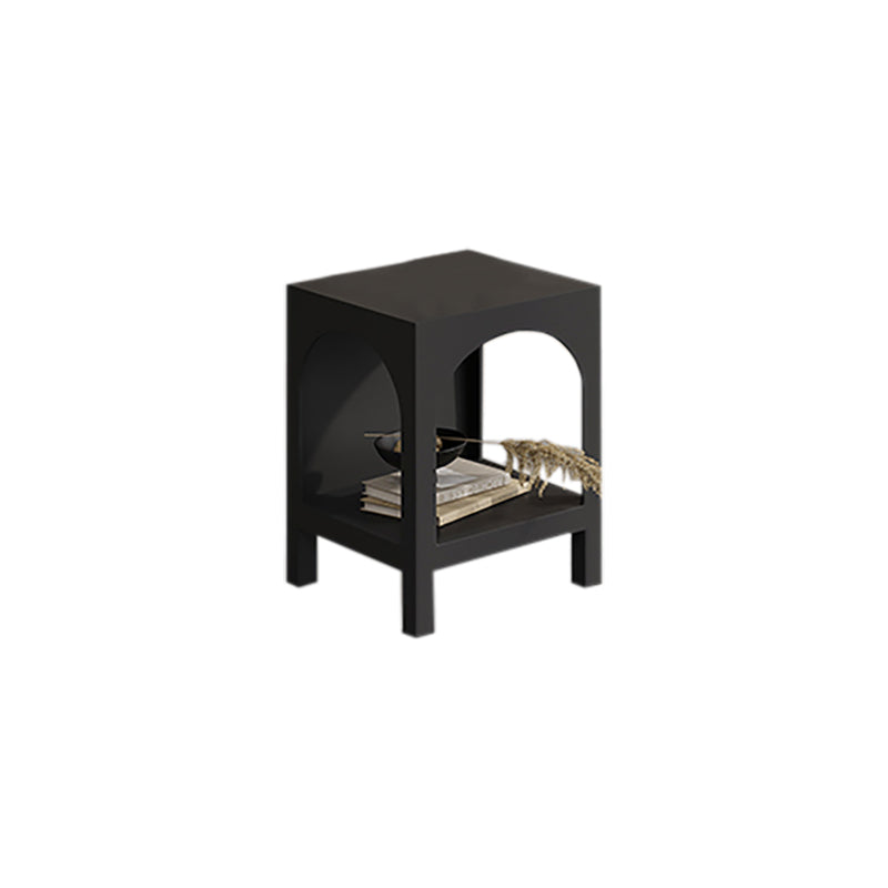 Metal Bed Nightstand Open Storage Accent Table Nightstand for Bedroom