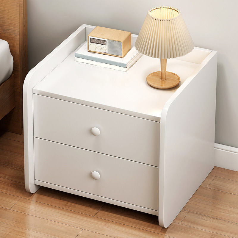 Contemporary Bedside Cabinet Antique Finish Accent Table Nightstand