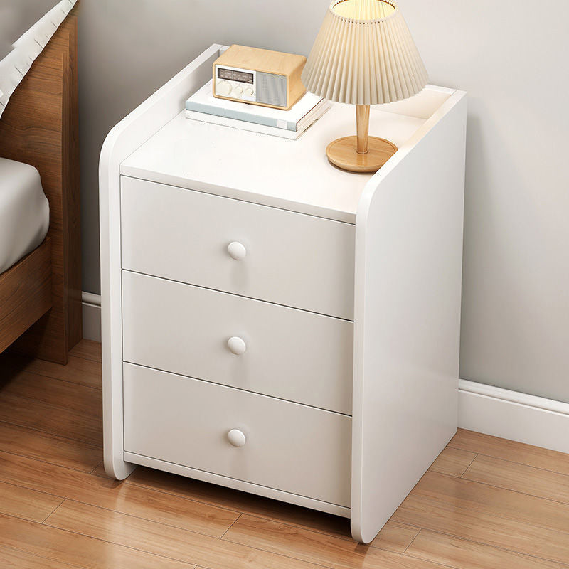 Contemporary Bedside Cabinet Antique Finish Accent Table Nightstand