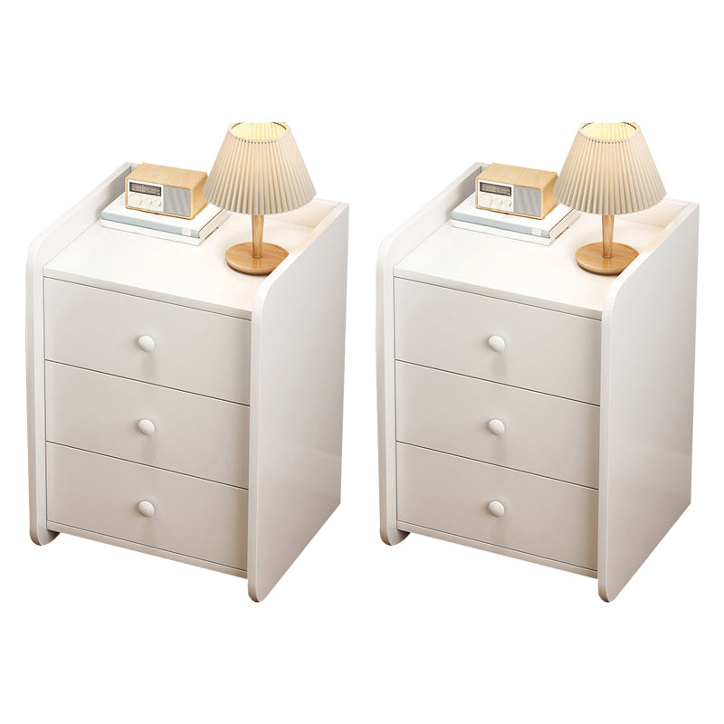 Contemporary Bedside Cabinet Antique Finish Accent Table Nightstand