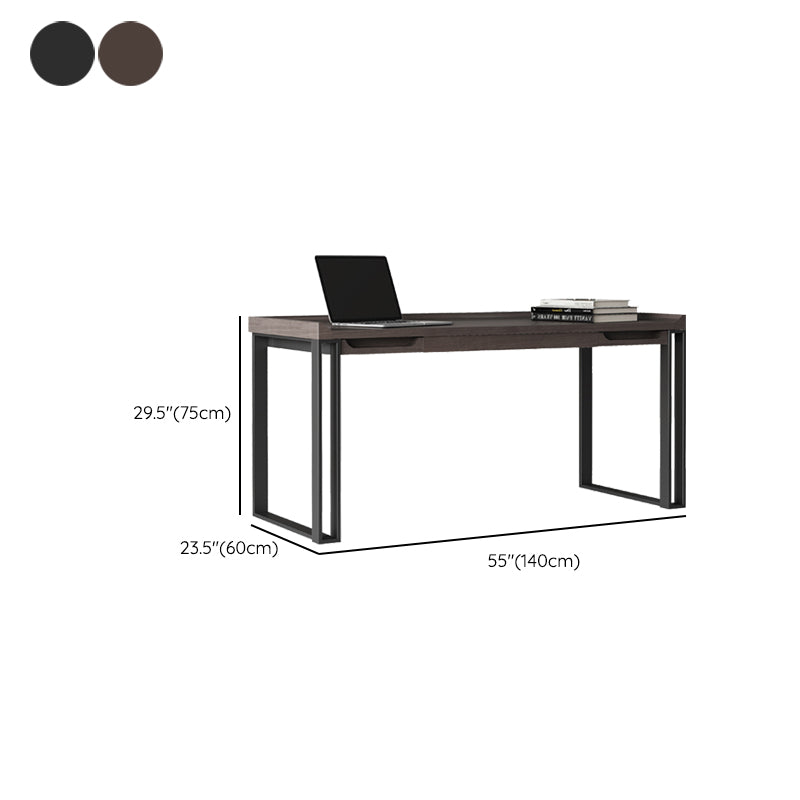 Contemporary Engineered Wood Writing Desk Bedroom Rectangular Office Desk with Legs