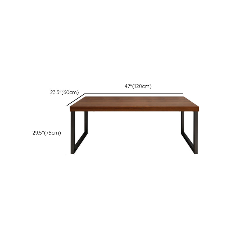 29.25-inch Height Modern Writing Desk Rectangle Solid Wood Office Desk