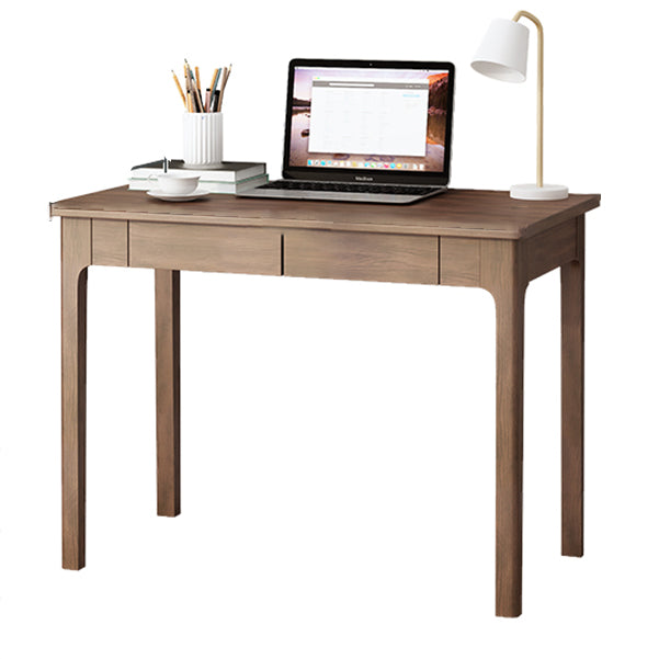 Contemporary Solid Wood Writing Desk Bedroom Office Desk with 4 Legs