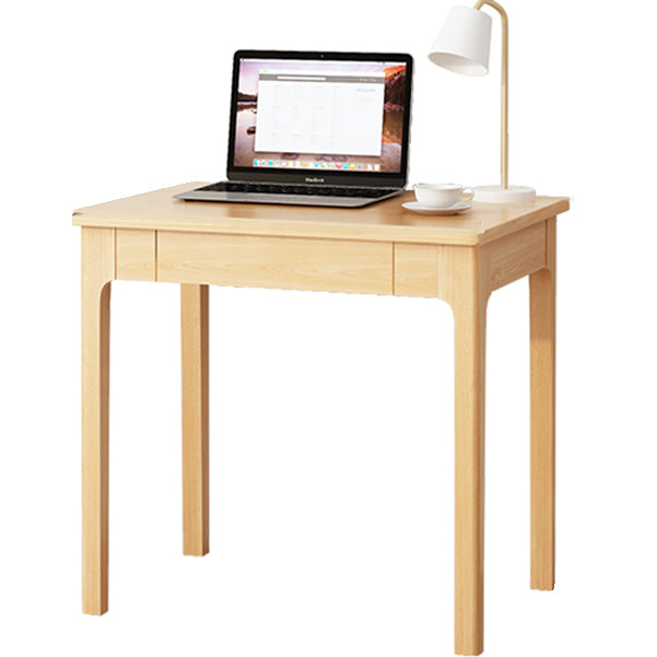 Contemporary Solid Wood Writing Desk Bedroom Office Desk with 4 Legs