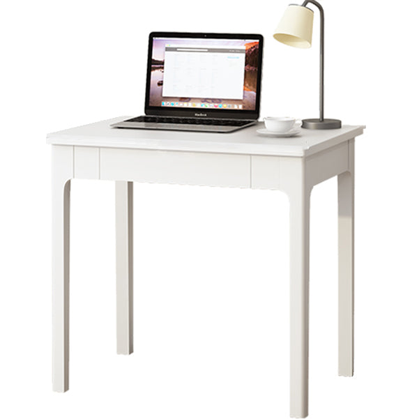 Contemporary Solid Wood Writing Desk Bedroom Office Desk with 4 Legs