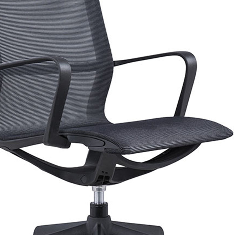 Modern Desk Chair Mesh Computer Chair Mid-Back Chair with Wheels/No Wheels