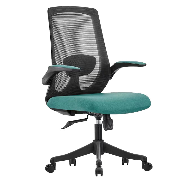 Contemporary Breathable Air Grid Chair Microfiber Desk Mid Back Chair