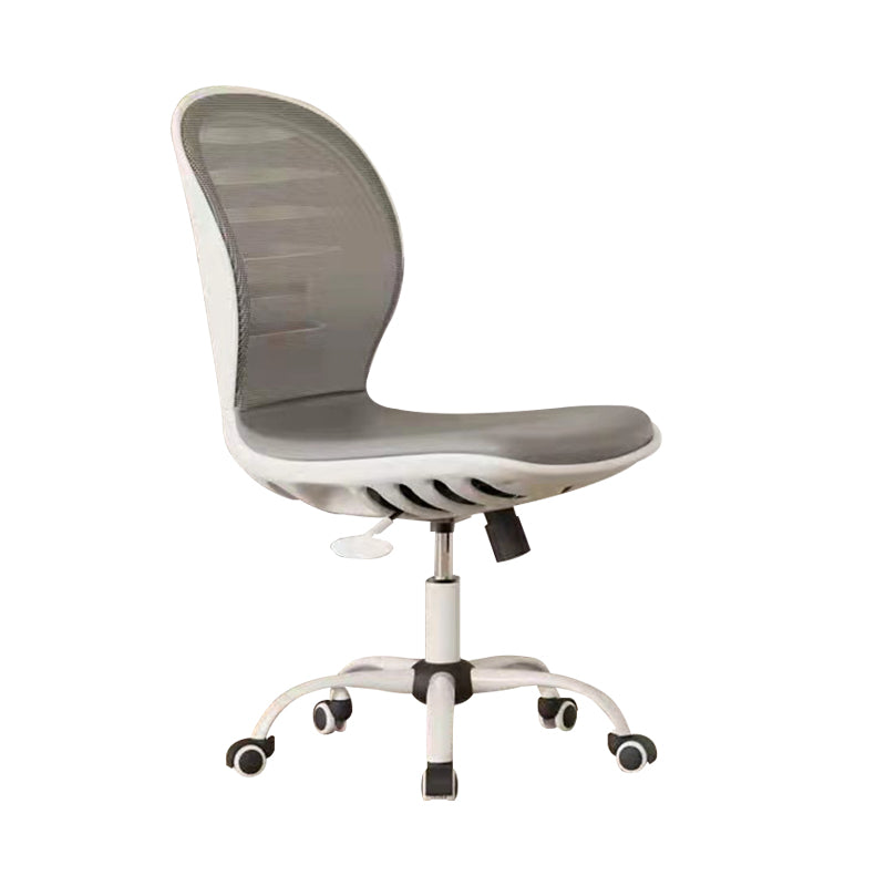 Contemporary Breathable Air Grid Swivel Chair Microfiber Desk Mid Back Chair