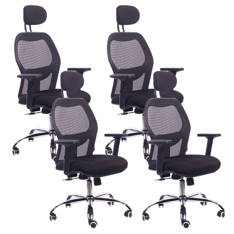 Modern Desk Chair Swivel Mesh Computer Chair High-Back Chair with Wheels