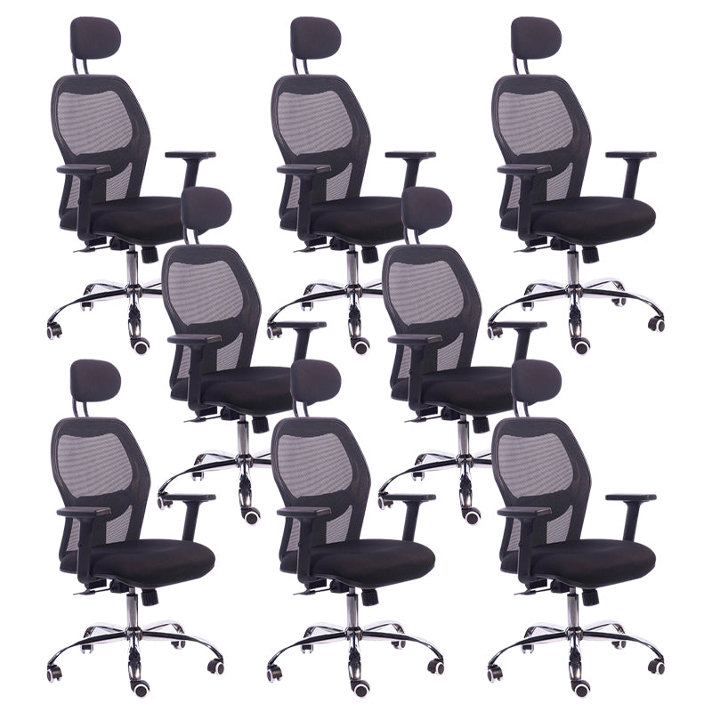 Modern Desk Chair Swivel Mesh Computer Chair High-Back Chair with Wheels