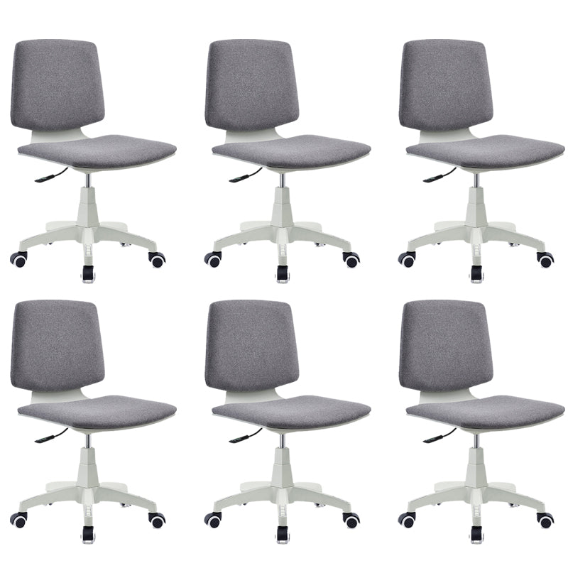 Contemporary Mid-back Office Chair Swivel Conference Chair with Wheels