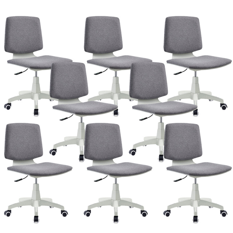 Contemporary Mid-back Office Chair Swivel Conference Chair with Wheels