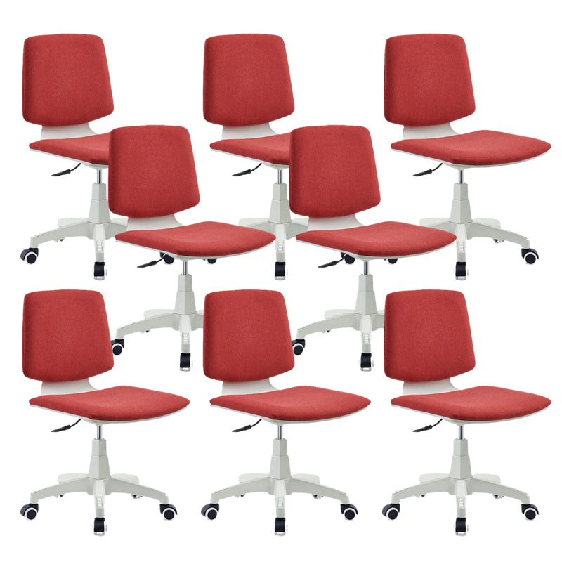 Contemporary Mid-back Office Chair Swivel Conference Chair with Wheels