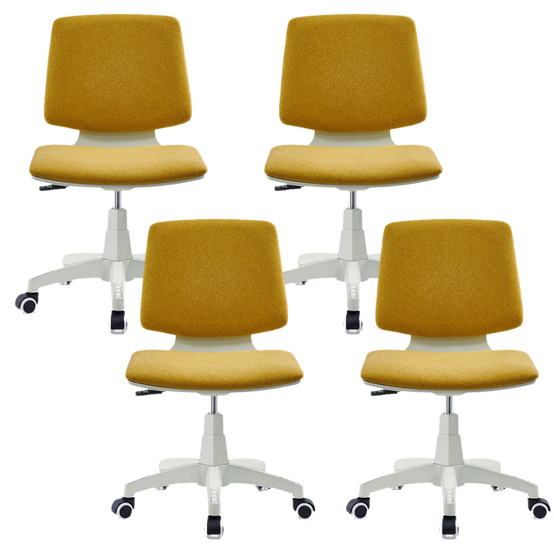 Contemporary Mid-back Office Chair Swivel Conference Chair with Wheels