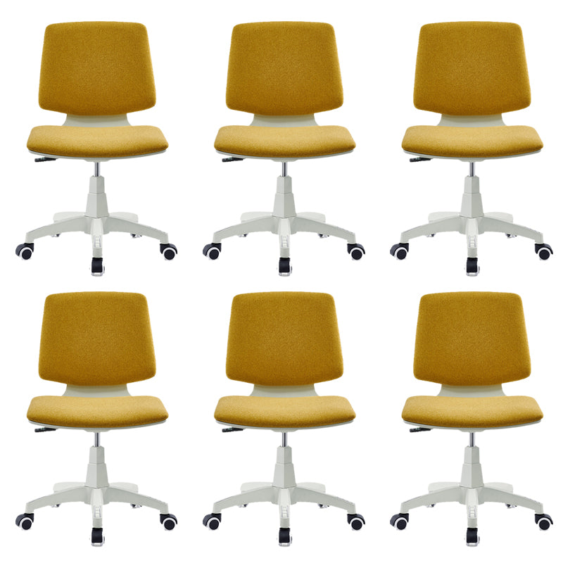 Contemporary Mid-back Office Chair Swivel Conference Chair with Wheels