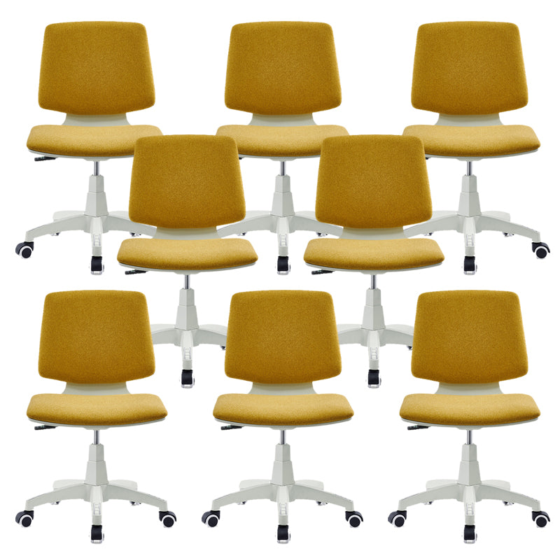 Contemporary Mid-back Office Chair Swivel Conference Chair with Wheels